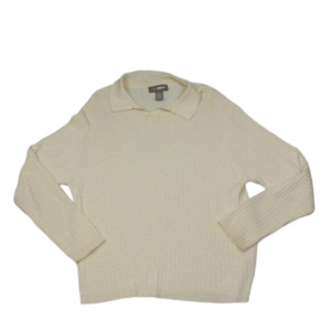 CRB Khakis Men's Cream Wool Blend Long Sleeve Shirt Size XL